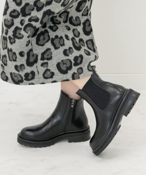 Bridget Birkin（ブリジットバーキン）の「【Bridget Birkin】バックループサイドゴアブーツ(553031)（ブーツ・レディース・ブラック系その他/ブラック/ブラウン系その他・36/39/38/37）」の2枚目の写真