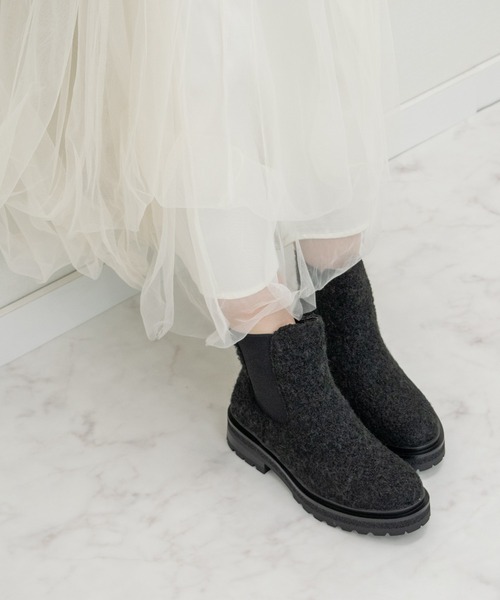 Bridget Birkin（ブリジットバーキン）の「【Bridget Birkin】バックループサイドゴアブーツ(553031)（ブーツ・レディース・ブラック系その他/ブラック/ブラウン系その他・36/39/38/37）」の7枚目の写真