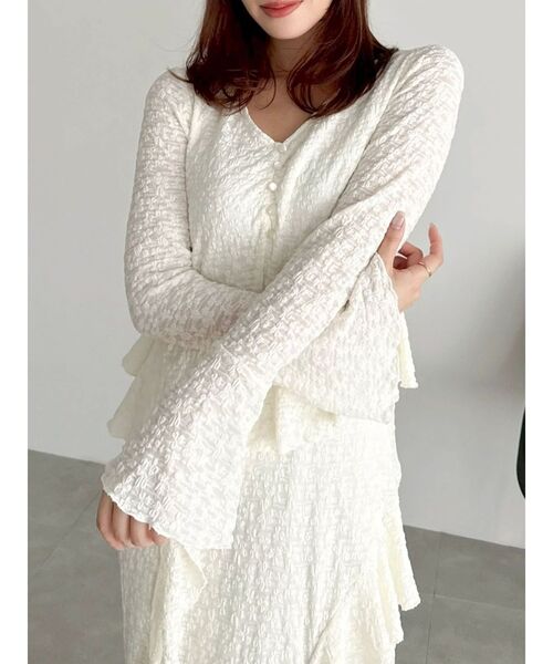 dazzlin(ダズリン)の「アシメフリルレースワンピース(ワンピース・レディース・ブラック/オフホワイト・SMALL/MEDIUM)」の18枚目の写真