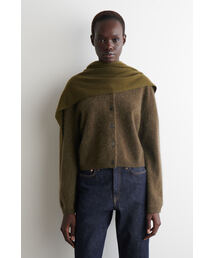 カーディガン/ボレロ（グリーン・カーキ/緑色系・カシミヤ