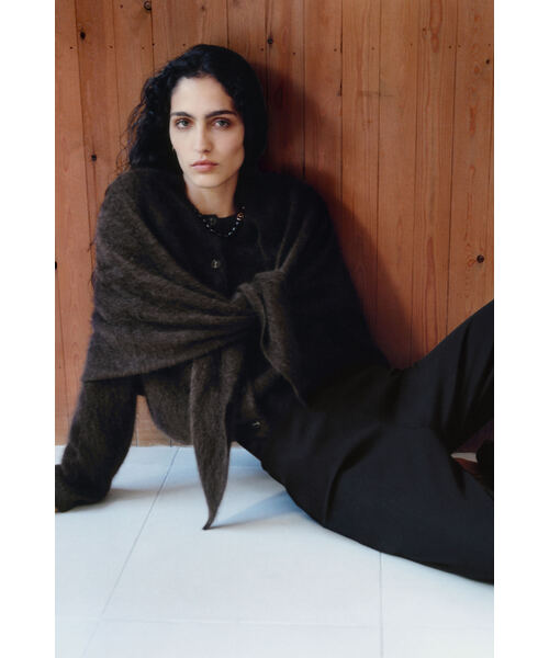 COS 25aw ブラッシュドカシミヤカーディガン ピュアブラッシュドカシミヤカーディガン（カーディガン/ボレロ）｜COS