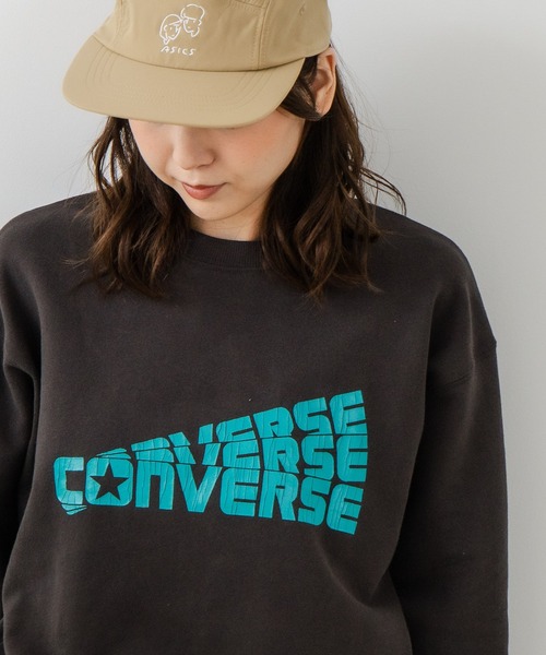 CONVERSE(コンバース)の「【CONVERSE/コンバース】クラックロゴ グラフィック スウェットトレーナー(スウェット・レディース・レッド/ブラック・MEDIUM)」の16枚目の写真