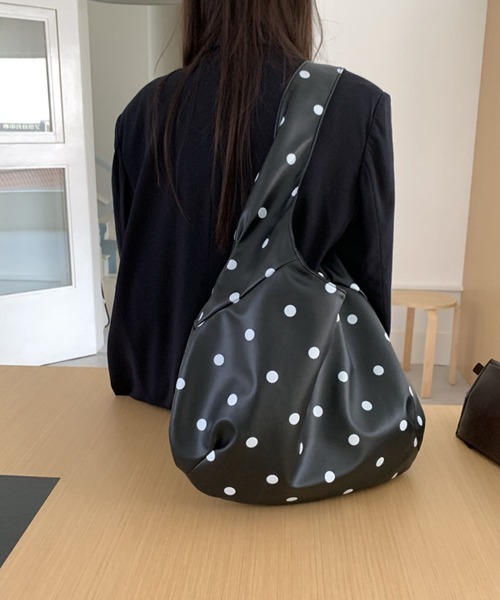 gossip！ロサンゼルス（ゴシップロサンゼルス）の「レトロ ドット 柄  ビッグトートバッグ Y2K/ A4対応大容量（ショルダーバッグ・レディース・ドット・FREE）」の12枚目の写真