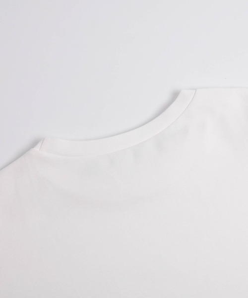 AMELY（エミリー）の「マーブルプリントロングTシャツ（Tシャツ/カットソー・レディース・ブラック/ホワイト・フリー）」の7枚目の写真