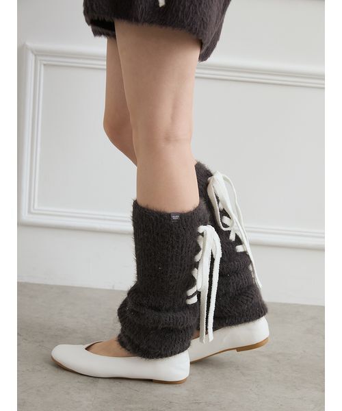 gelato pique（ジェラートピケ）の「レッグウォーマー（レッグウォーマー・レディース・ダークグレー/ライトグレー/パープル・F）」の5枚目の写真