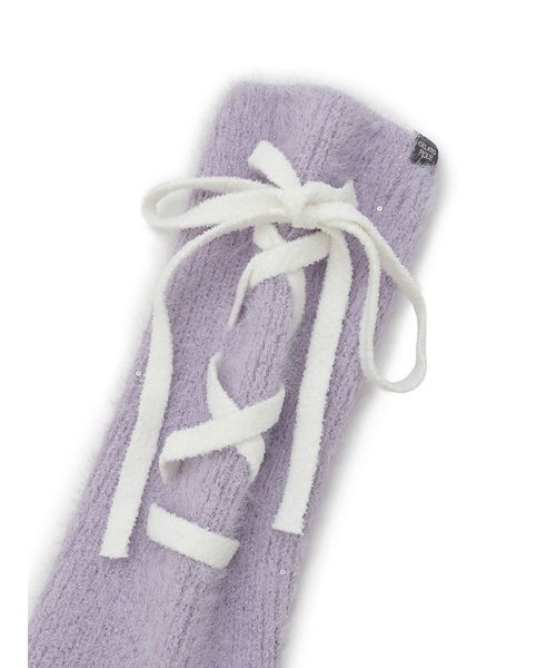 gelato pique（ジェラートピケ）の「レッグウォーマー（レッグウォーマー・レディース・ダークグレー/ライトグレー/パープル・F）」の6枚目の写真