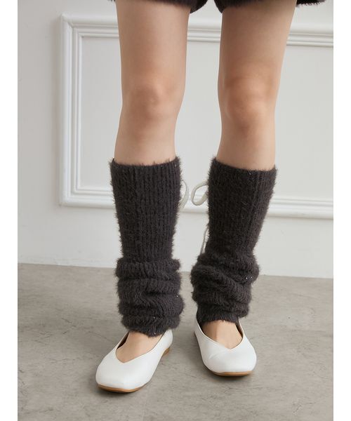 gelato pique（ジェラートピケ）の「レッグウォーマー（レッグウォーマー・レディース・ダークグレー/ライトグレー/パープル・F）」の12枚目の写真