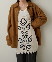 Omekashi | サテン刺繍キャミチュニック(キャミソール)