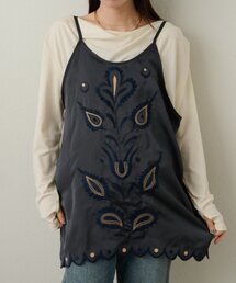 12/5までの期間限定値下げOmekashi 花柄刺繍 キャミソール 黒【新品】 Omekashi｜オメカシのキャミソール通販 - ZOZOTOWN