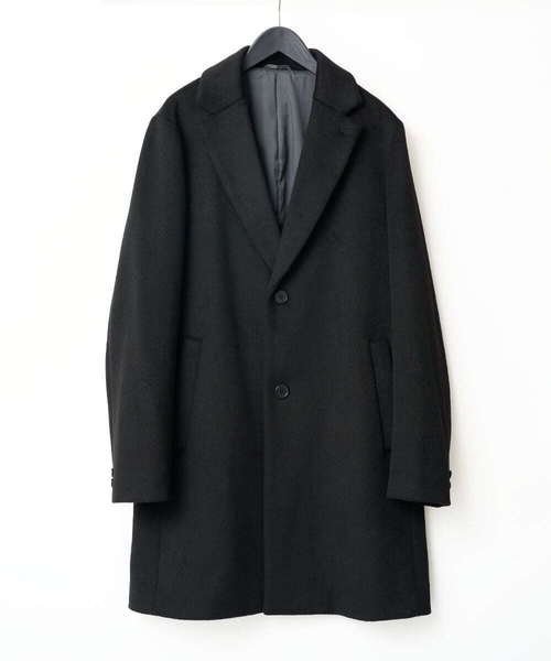 a.v.v（アーヴェヴェ）の「ウールライトビーバーチェスターコート（チェスターコート・メンズ・ダークグレー/ブラック・46/48/50）」の18枚目の写真