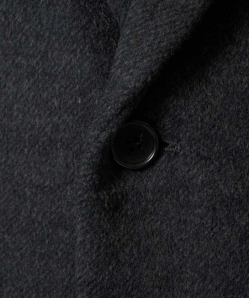 a.v.v（アーヴェヴェ）の「ウールライトビーバーチェスターコート（チェスターコート・メンズ・ダークグレー/ブラック・46/48/50）」の13枚目の写真
