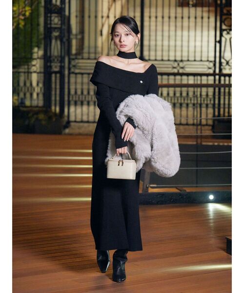 LAGUNAMOON（ラグナムーン）の「LADYラメバニティバッグ（ハンドバッグ・レディース・ゴールド/ブラック・FREE）」の10枚目の写真