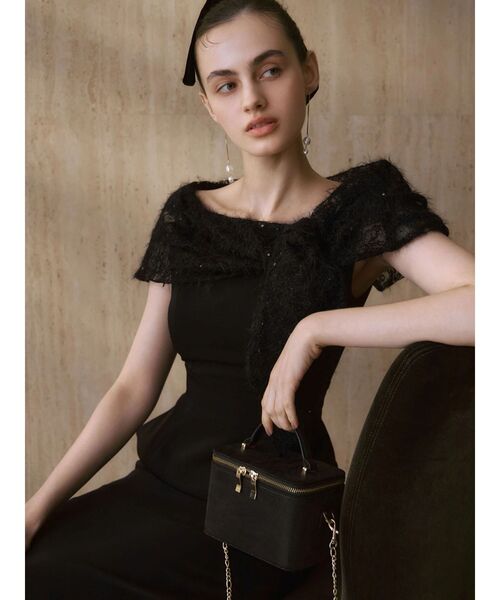 LAGUNAMOON（ラグナムーン）の「LADYラメバニティバッグ（ハンドバッグ・レディース・ゴールド/ブラック・FREE）」の19枚目の写真