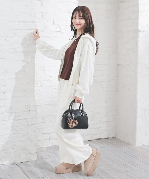 Honeys（ハニーズ）の「スウェットパンツ（スウェットパンツ・レディース・アイボリー/杢グレー/スミクロ・L/M/S/SS）」の5枚目の写真