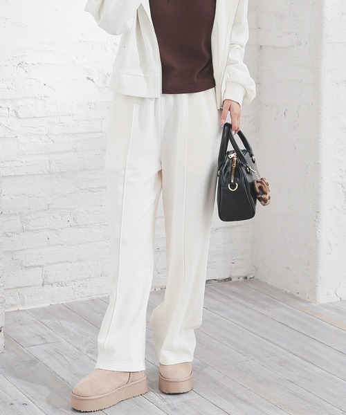 Honeys（ハニーズ）の「スウェットパンツ（スウェットパンツ・レディース・アイボリー/杢グレー/スミクロ・L/M/S/SS）」の8枚目の写真