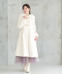 ホワイトファーダッフルコート 限定】ファー付きダッフルコート（ダッフルコート）｜FURFUR