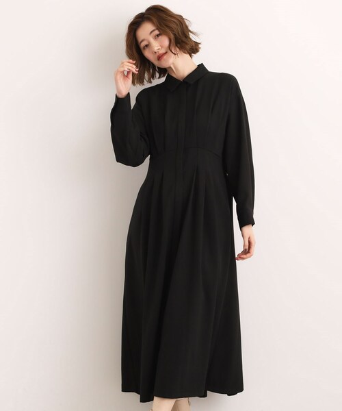 grove(グローブ)の「品よくまとう、大人のシャツワンピース(ワンピース・レディース・ブラック/ブラウン系その他/マスタード・02/03/04/01/05)」の15枚目の写真