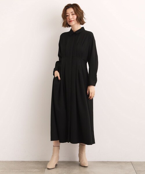 grove(グローブ)の「品よくまとう、大人のシャツワンピース(ワンピース・レディース・ブラック/ブラウン系その他/マスタード・02/03/04/01/05)」の16枚目の写真