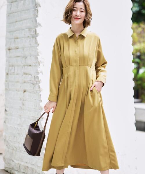 grove(グローブ)の「品よくまとう、大人のシャツワンピース(ワンピース・レディース・ブラック/ブラウン系その他/マスタード・02/03/04/01/05)」の19枚目の写真