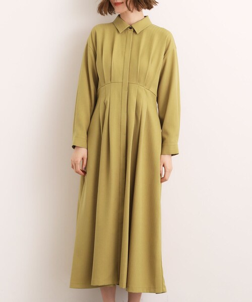 grove(グローブ)の「品よくまとう、大人のシャツワンピース(ワンピース・レディース・ブラック/ブラウン系その他/マスタード・02/03/04/01/05)」の4枚目の写真
