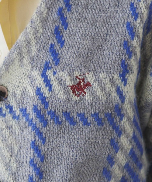 BEVERLY HILLS POLO CLUB（ビバリーヒルズポロクラブ）の「BEVERLY HILLS POLO CLUB/チェックニットカーディガン（ニット/セーター・レディース・ブルー/その他4/ブラック/グレー系その他・LARGE/MEDIUM/X-LARGE）」の16枚目の写真