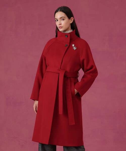 H*i様 新品☆essence of ANAYI カシミヤ混クルーコート/セオリ カシミヤ混スタンドカラーコート（その他アウター）｜ANAYI（アナイ