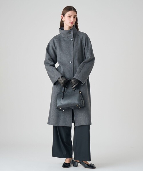 ANAYI（アナイ）の「カシミヤ混スタンドカラーコート（その他アウター・レディース・レッド/ネイビー/ベージュ・36/38）」の17枚目の写真