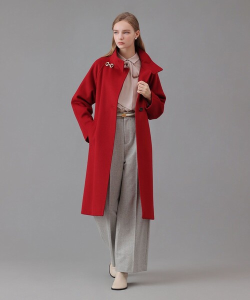 カシミヤ混スタンドカラーコート（その他アウター）｜ANAYI（アナイ