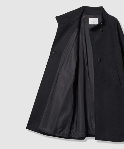 カシミヤ混スタンドカラーコート（その他アウター）｜ANAYI（アナイ