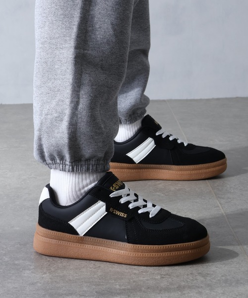 K-SWISS(ケースイス)の「【K-SWISS/ケースイス】レディース 厚底 ローカット スニーカー(スニーカー・レディース・ブラック/ホワイト/ブラウン・24.5cm/22.5cm/23cm/23.5cm/24cm)」の2枚目の写真