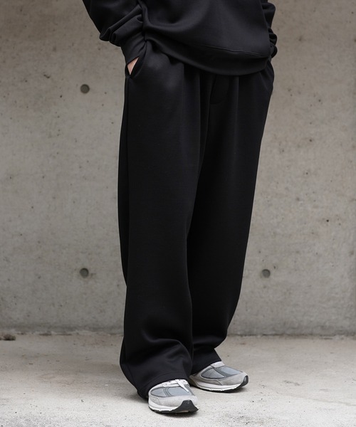 Aphlotus（アプロタス）の「ワイドスウェットパンツ（スウェットパンツ・メンズ・グレー/ブラック・SMALL/LARGE/MEDIUM）」の20枚目の写真