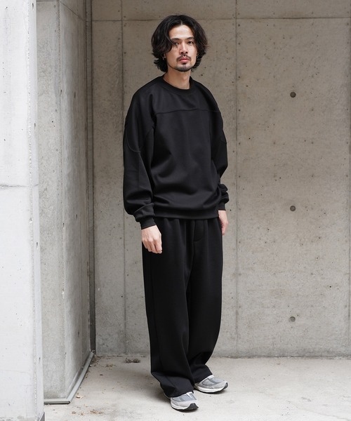 Aphlotus（アプロタス）の「ワイドスウェットパンツ（スウェットパンツ・メンズ・グレー/ブラック・SMALL/LARGE/MEDIUM）」の22枚目の写真