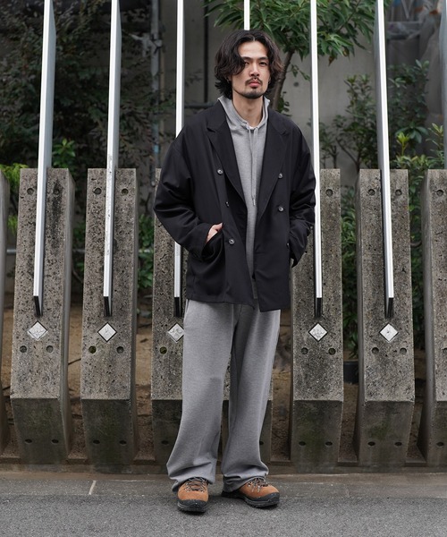 Aphlotus（アプロタス）の「ワイドスウェットパンツ（スウェットパンツ・メンズ・グレー/ブラック・SMALL/LARGE/MEDIUM）」の18枚目の写真