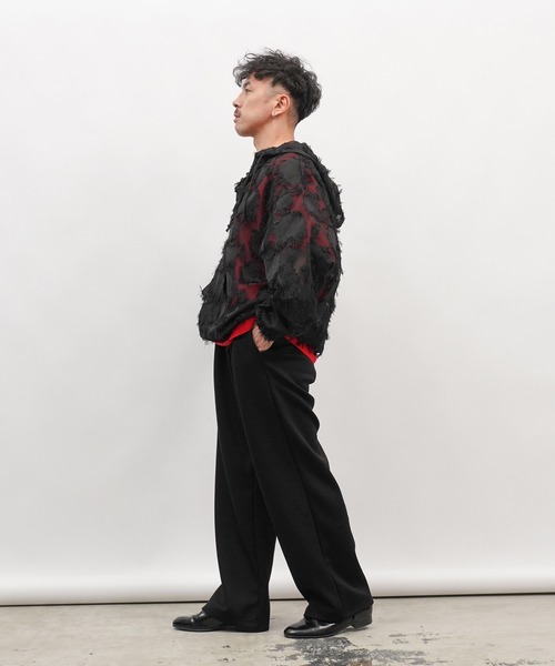 Aphlotus(アプロタス)の「ワイドスウェットパンツ(スウェットパンツ・メンズ・グレー/ブラック・SMALL/LARGE/MEDIUM)」の15枚目の写真