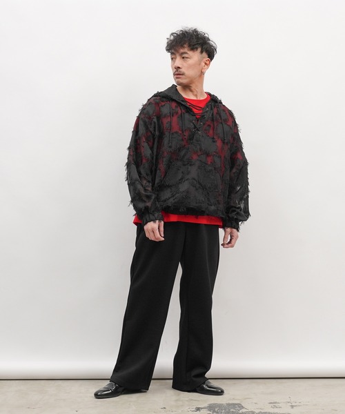 Aphlotus(アプロタス)の「ワイドスウェットパンツ(スウェットパンツ・メンズ・グレー/ブラック・SMALL/LARGE/MEDIUM)」の16枚目の写真