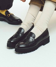 ケンフォード ウィメンズ K227 TANK SOLE LOAFERS タンクソール コイン ローファー ペイズリー