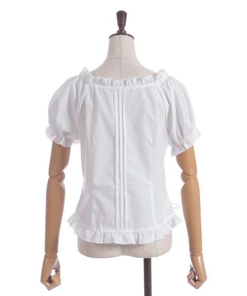 axes femme（アクシーズファム）の「アームカバーセット綿混ブラウス（シャツ/ブラウス・レディース・ホワイト/ブラック/ピンク・FREE）」の14枚目の写真