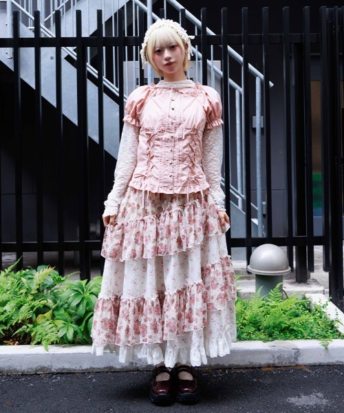 axes femme（アクシーズファム）の「アームカバーセット綿混ブラウス（シャツ/ブラウス・レディース・ホワイト/ブラック/ピンク・FREE）」の8枚目の写真