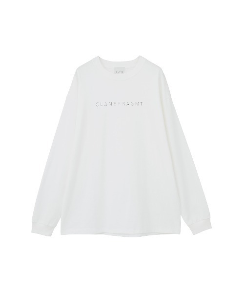 CLANE（クラネ）の「CLANE x FRGMT LONG TEE（Tシャツ/カットソー・レディース・ホワイト/ブラック・M/L）」の6枚目の写真