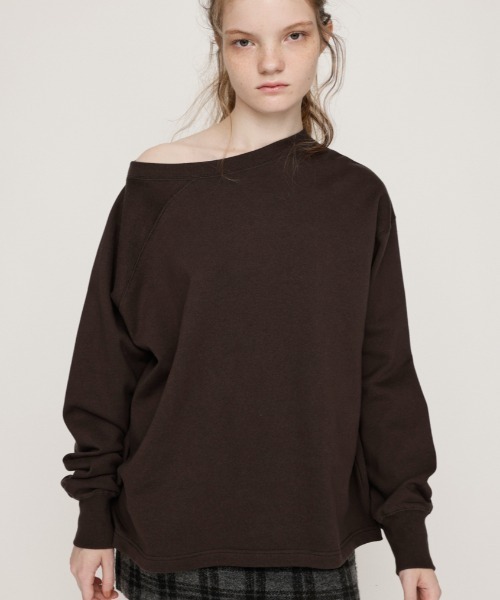 SLY（スライ）の「ASYMMETRY SW TOPS アシンメトリー スウェット
