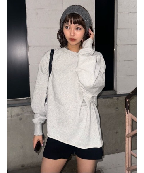 SLY（スライ）の「ASYMMETRY SW TOPS アシンメトリー スウェット