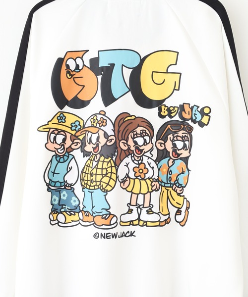 in the attic(インジアティック)の「NEW JACK ハート BOYS&GIRLS TPUトラックジャケット(ジャージ・メンズ・ブラック/ホワイト・L/M)」の13枚目の写真