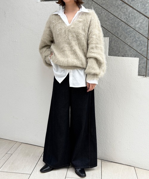 INGNI SOELA（イングソエラ）の「【INGNI　SOELA】2Wayハイウエストデニムパンツ(セットアップ対応)／WEB限定（デニムパンツ・レディース・ブラック/インディゴブルー・S/M）」の11枚目の写真