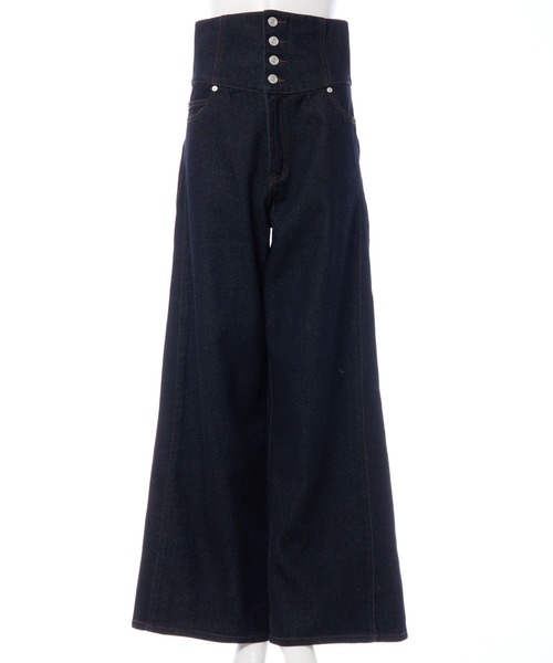 INGNI SOELA（イングソエラ）の「【INGNI　SOELA】2Wayハイウエストデニムパンツ(セットアップ対応)／WEB限定（デニムパンツ・レディース・ブラック/インディゴブルー・S/M）」の22枚目の写真