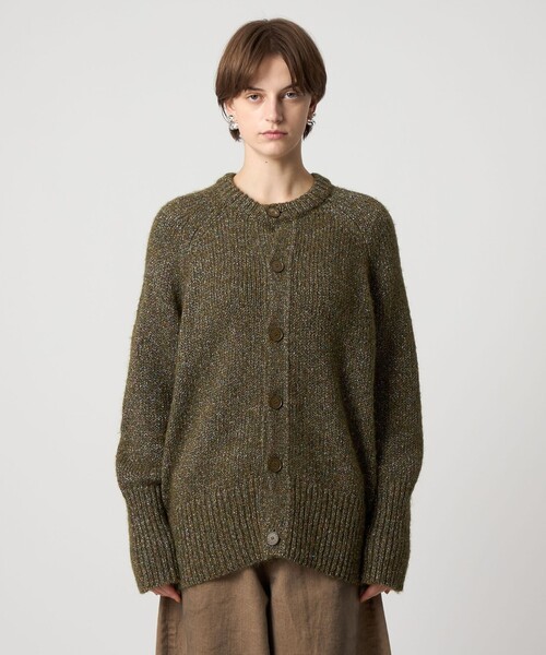 ASTRAET（アストラット）の「＜ASTRAET＞3G アイレット カーディガン（カーディガン/ボレロ・レディース・グレー系/ダークグリーン・FREE）」の14枚目の写真