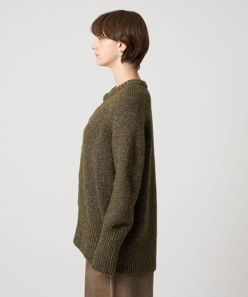 ASTRAET（アストラット）の「＜ASTRAET＞3G アイレット カーディガン（カーディガン/ボレロ・レディース・グレー系/ダークグリーン・FREE）」の15枚目の写真