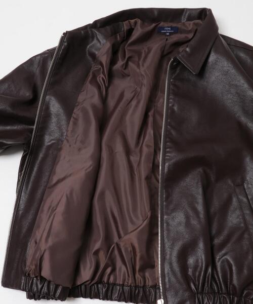 ITEMS URBANRESEARCH（アイテムズ アーバンリサーチ）の「F.L. ジップアップ ジャケット（ライダースジャケット・メンズ・ブラウン系その他/ブラック系その他/ブラック/ブラウン・MEDIUM/LARGE）」の19枚目の写真