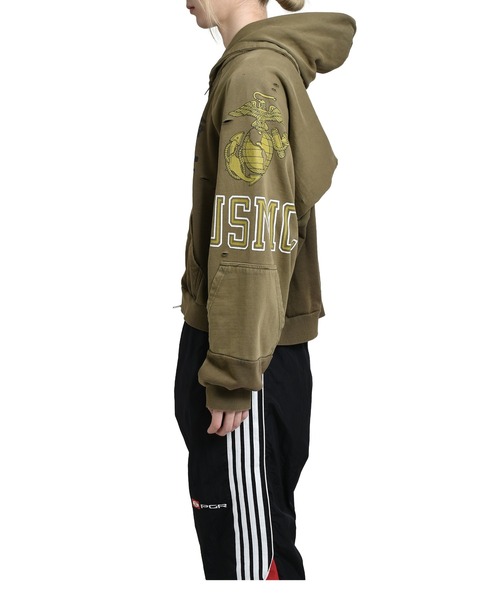 RECONSTRUCTED FOLDED ZIP HOODIE（パーカー）｜PROJECT GR