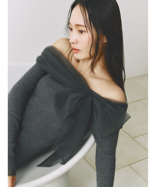 セール】3wayリボンオフショルニットワンピース（ワンピース）｜FRAY