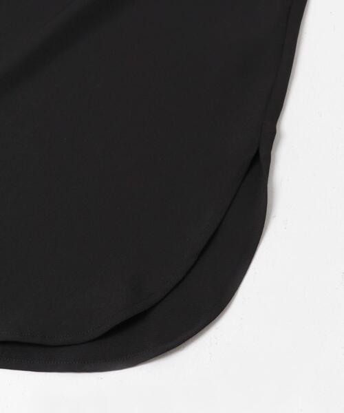 URBAN RESEARCH DOORS(アーバンリサーチドアーズ)の「スキッパーチュニックシャツ(シャツ/ブラウス・レディース・ブラック/ブラウン・MEDIUM)」の8枚目の写真